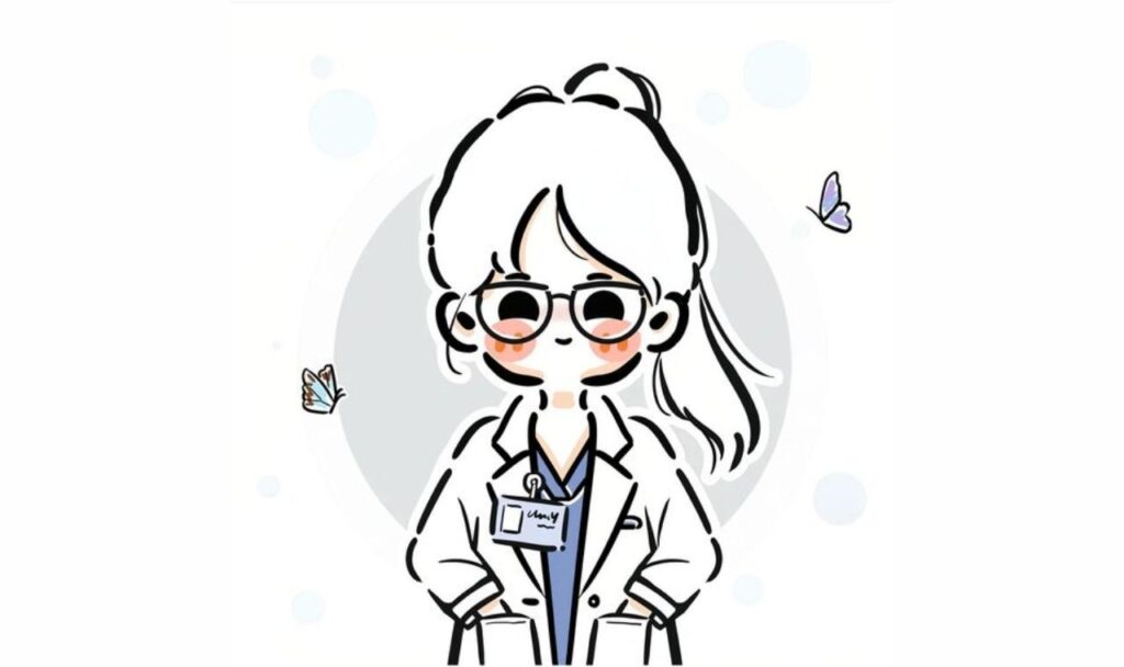 cute lady doctor